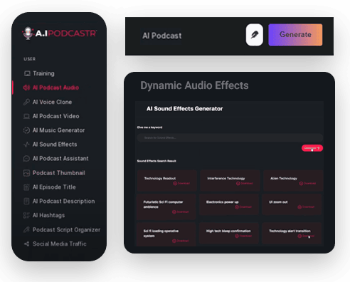 A.I PodCastr Review: AI-Powered Podcast Solution 2024 8 Dynamic Audio Effects